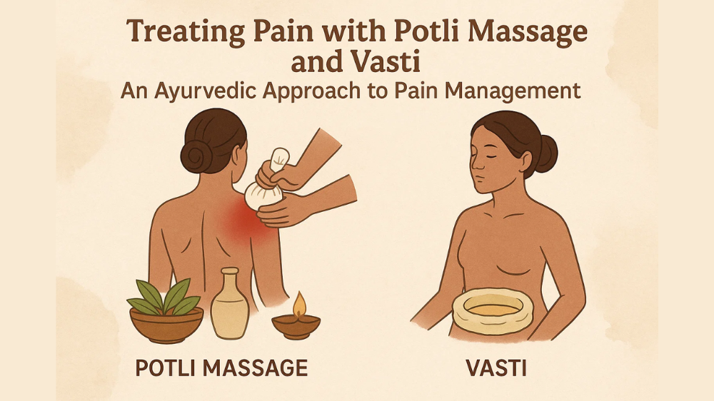 Treating Pain with Potli Massage and Vasti: An Ayurvedic Approach to Pain Management