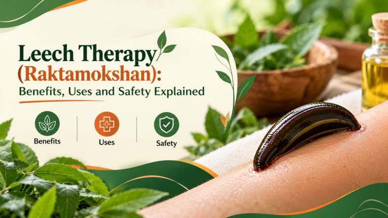Leech therapy (Raktamokshan) showing benefits, uses and safety explained