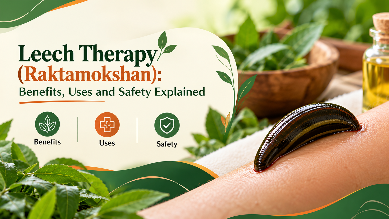 Leech therapy (Raktamokshan) showing benefits, uses and safety explained