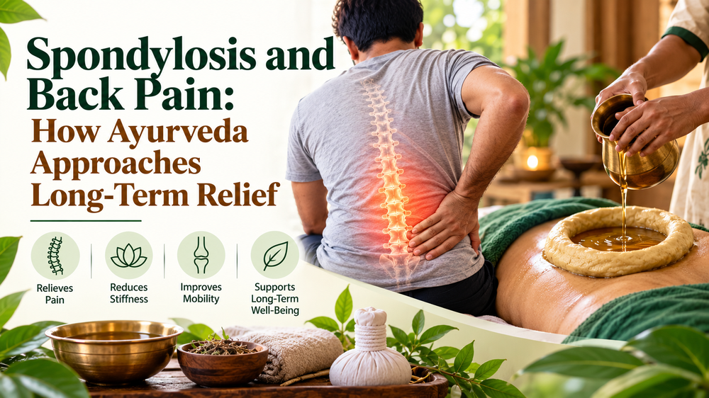 Ayurvedic Kati Basti therapy for spondylosis and back pain relief